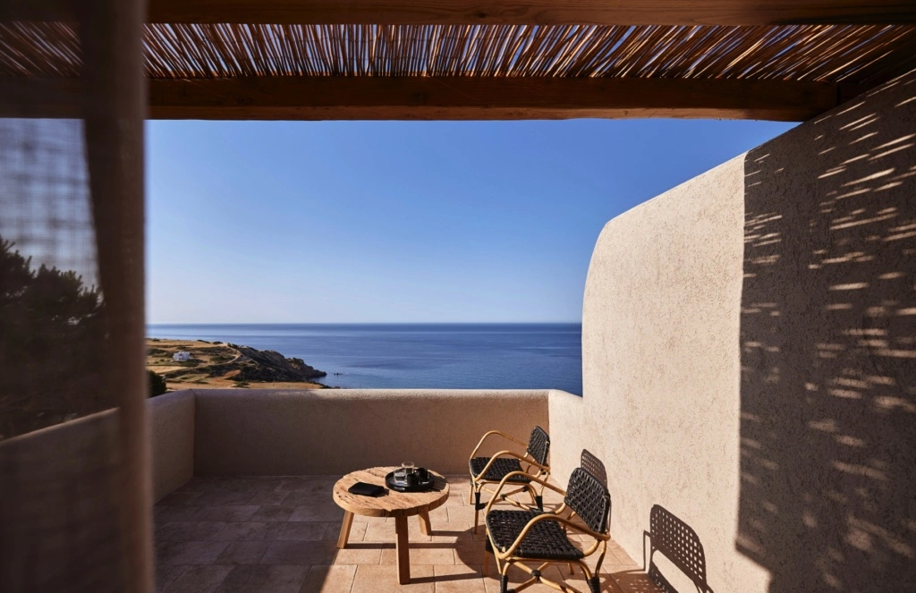 deluxe double room sea view milos noma